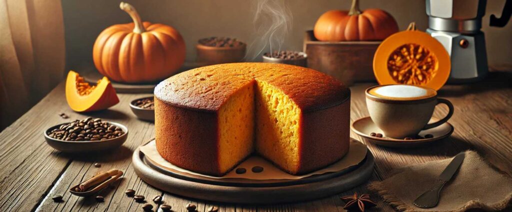 torta zucca e caffè